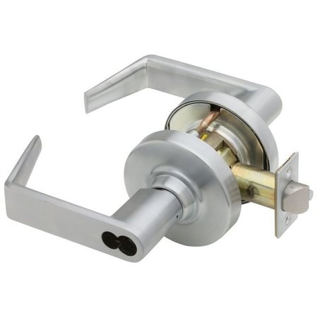 SCHLAGE COMMERCIAL Schlage Commercial ND53JRHO626 ND Series Entry Large Format  Rhodes 13-247 Latch 10-025 Strike ND53JRHO626